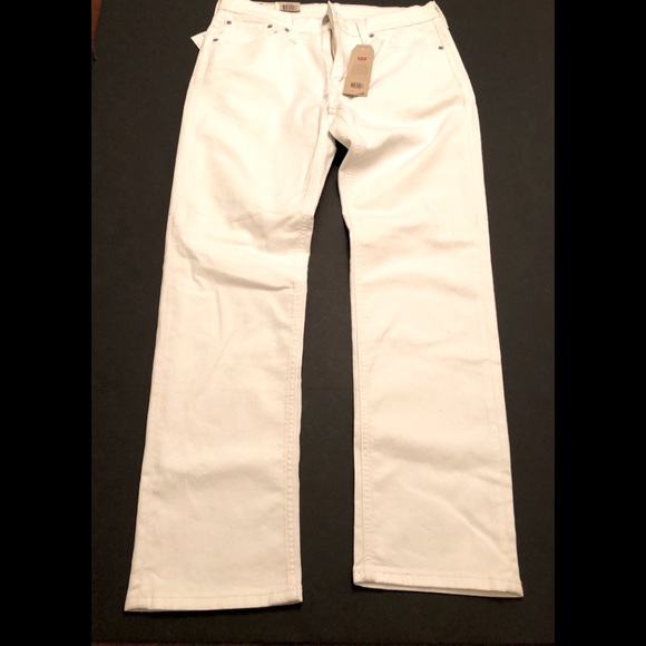 Levis 54 White Denim Athletic Taper 
